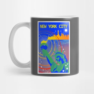 New York City Attraction Print Mug